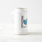 Hope Butterfly Thyroid Cancer Bierpul (Voorkant links)