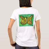 Hope Butterfly Word Art Personalized Tee Shirts (Achterkant)