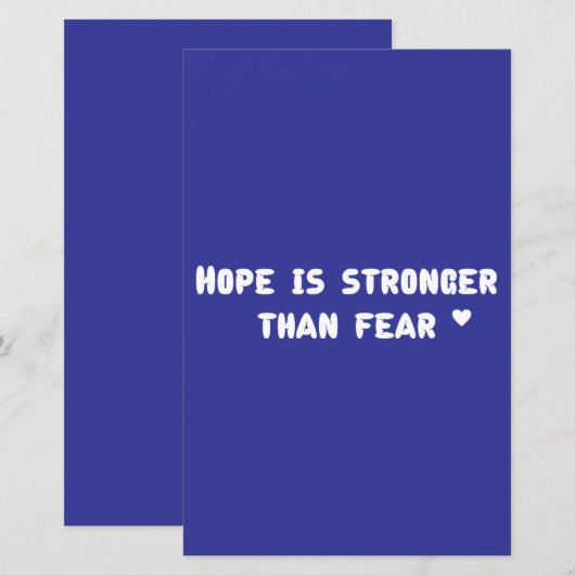 Hope card (Voorkant / Achterkant)