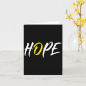 Hope Childhood Cancer Awareness Geel lint Kaart (Gele Bloem)