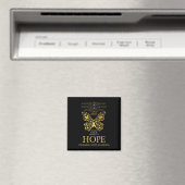 Hope Childhood Cancer Awareness Gold Ribbon Magneet (Insitu (Vaatwasser))