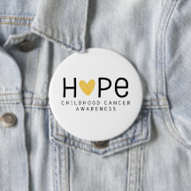 Hope.Childhood kankerbewustzijn. Button