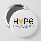 Hope.Childhood kankerbewustzijn. Button (Voorkant /achterkant)