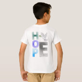 Hope - Christelijk Faith Inspirerend Kinder T-shir T-shirt (Achterkant volledig)