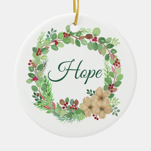 Hope Christmas Advent Ornament (Voorkant)