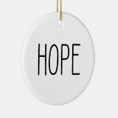 HOPE Christmas Minimal Keramisch Ornament (Rechts)