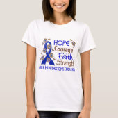 Hope Courage Faith Strength 3 Huntington's Disease T-shirt (Voorkant)