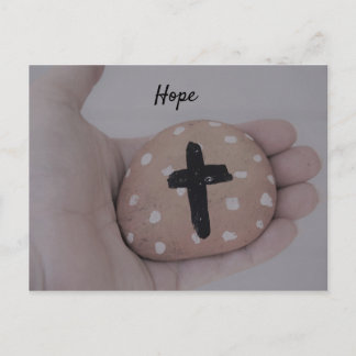 Hope cross polka dot briefkaart