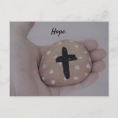 Hope cross polka dot briefkaart (Voorkant)