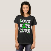 Hope Cure Warrior Nierziekte Awareness Ondersteuni T-shirt (Voorkant volledig)