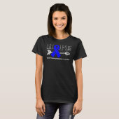 Hope Cyclic Braving Syndrome Awareness Blue Ribb T-shirt (Voorkant volledig)