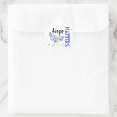 Hope doet Butterfly Down Syndrome Ronde Sticker (Tas)