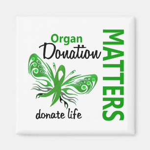 Hope doet Butterfly Organ Donation Magneet