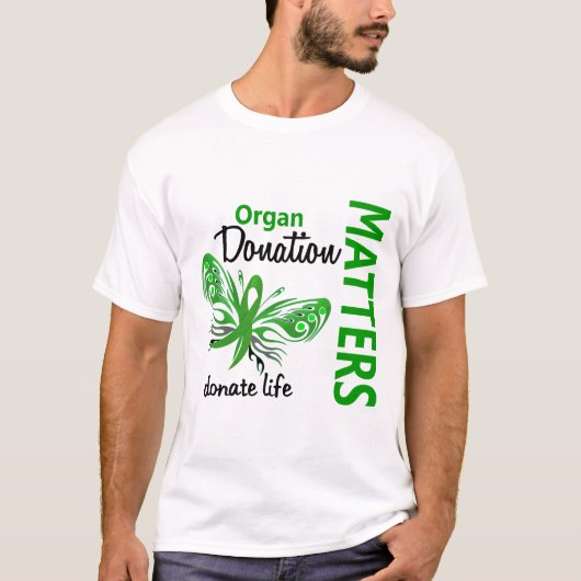 Hope doet Butterfly Organ Donation T-shirt (Voorkant)