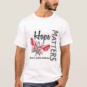 Hope doet Butterfly Parkinson's ziekte T-shirt (Voorkant)