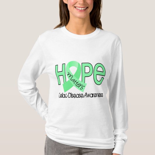 Hope doet er 2 Celiakie Ziekte T-shirt (Voorkant)