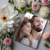 Hope Dream Photo Wedding Sla de datum op Briefkaart