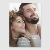 Hope Dream Photo Wedding Sla de datum op Magnetische Uitnodiging (Voorkant)