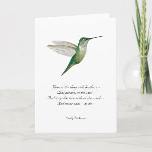 Hope Emily Dickinson Note Kaart