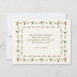 Hope Emily Dickinson Notitiekaartje