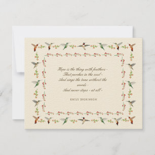 Hope Emily Dickinson Notitiekaartje