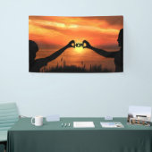 Hope en Faith Sunset Spandoek (Beurs)