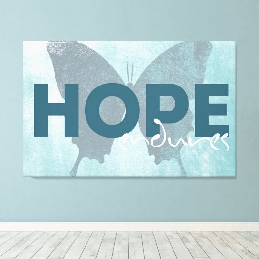 Hope Endures Canvas Afdruk (Insitu (Houten vloer))