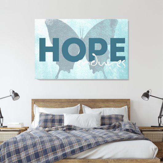 Hope Endures Canvas Afdruk (Insitu (Slaapkamer))