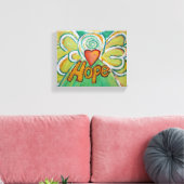 Hope Engel Woord Kunst Verpakt Canvas Afdruk (Insitu (Woonkamer))