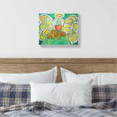 Hope Engel Woord Kunst Verpakt Canvas Afdruk (Insitu (Slaapkamer))