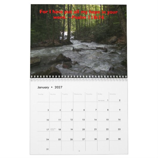 Hope Faith and Love 2009 Kalender (Jan 2027)