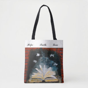 Hope, Faith and Love Canvas tas
