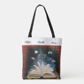 Hope, Faith and Love Canvas tas (Achterkant)