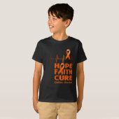 Hope Faith Cure - Bewustzijn van leukemie T-shirt (Voorkant volledig)