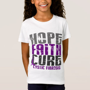HOPE FAITH CURE CYSTIC FIBROSIS T-Hemden en kledin T-shirt
