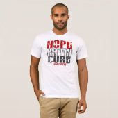 HOPE FAITH CURE LUNG CANCER T-SHIRT (Voorkant volledig)