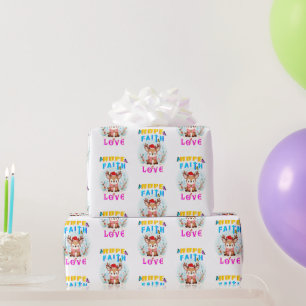 Hope Faith Love Cadeaupapier