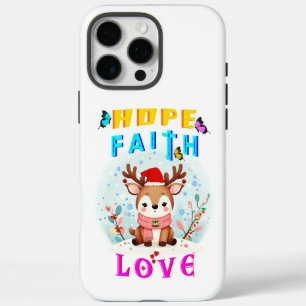 Hope Faith Love iPhone 16 Pro Max Hoesje