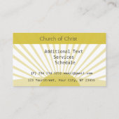 Hope Faith Love Christelijk Jesus Celestial Cross Visitekaartje (Achterkant)