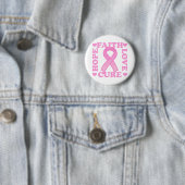 Hope Faith Love Cure Button (In situ)