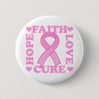 Hope Faith Love Cure Button
