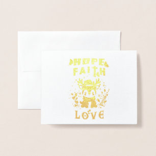 Hope Faith Love Folie Kaarten