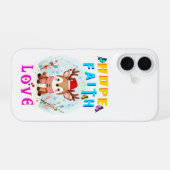 Hope Faith Love iPhone 16 Hoesje (Achterkant horizontaal)
