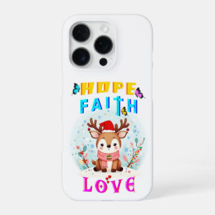 Hope Faith Love iPhone 16 Pro Hoesje