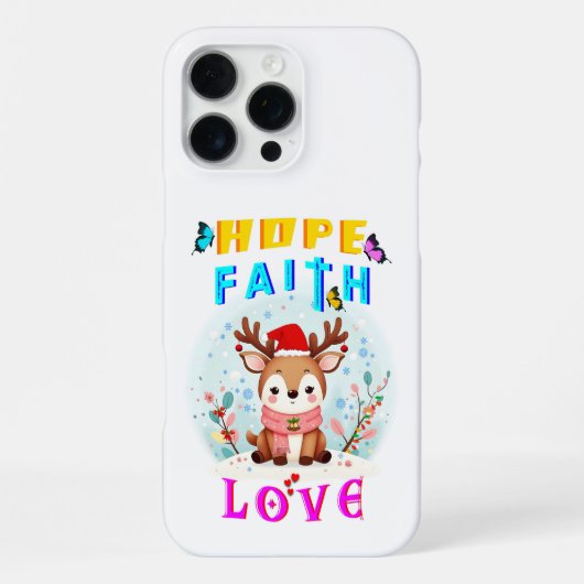 Hope Faith Love iPhone Hoesje (Achterkant)