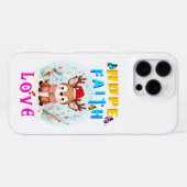 Hope Faith Love iPhone Hoesje (Achterkant horizontaal)