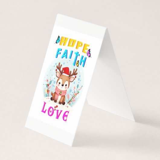 Hope Faith Love Kaart (Voorkant)