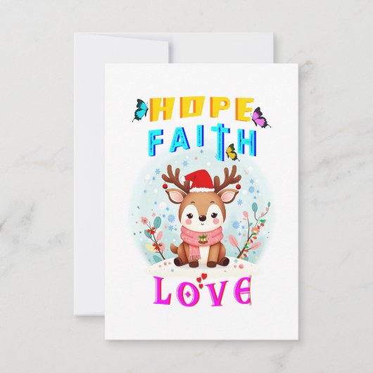 Hope Faith Love Kaart (Voorkant)