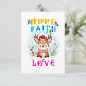 Hope Faith Love Kaart (Staand voorkant)