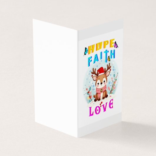 Hope Faith Love Kaart (Buitenkant)